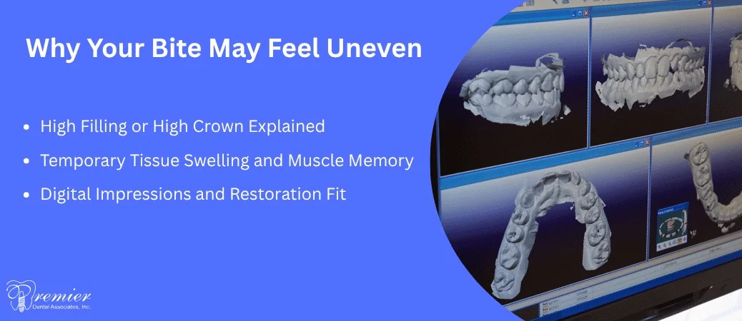 Common Reasons for an Uneven or High Bite